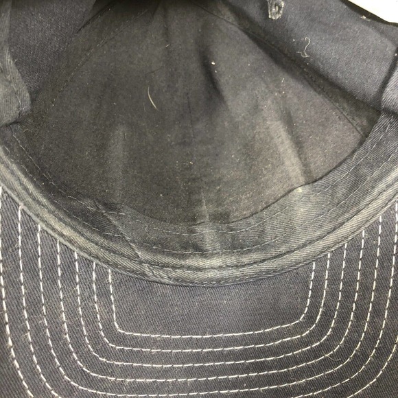 OLD NAVY HAT CAP USA FLAG AMERICAN PATRIOTIC NAVY BLUE SNAPBACK DISCOLORED OSFM - Picture 12 of 16